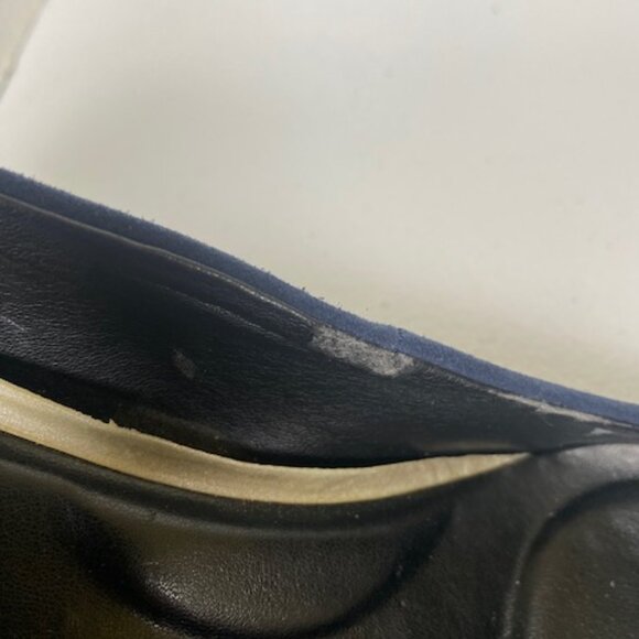 Aerosoles Martha Stewart Bette Navy Suede Leather Block Heel Classic Pump - Picture 9 of 16